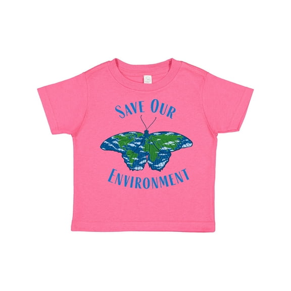 Inktastic Save Our Environment Earth Butterfly Boys or Girls Toddler T-Shirt