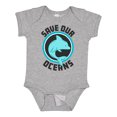 thumbnail image 1 of Inktastic Save Our Oceans with Dolphin Boys or Girls Baby Bodysuit, 1 of 5