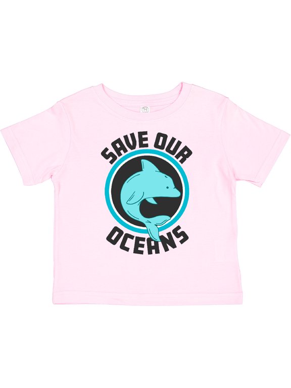 Save Our Oceans with Dolphin Boys or Girls Toddler T-Shirt