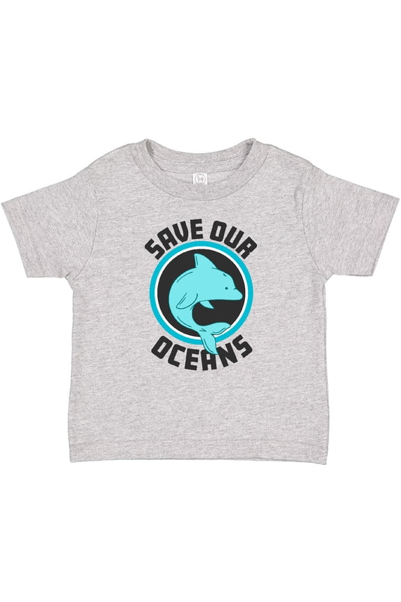 Save our Oceans with Dolphin Boys or Girls Baby T-Shirt
