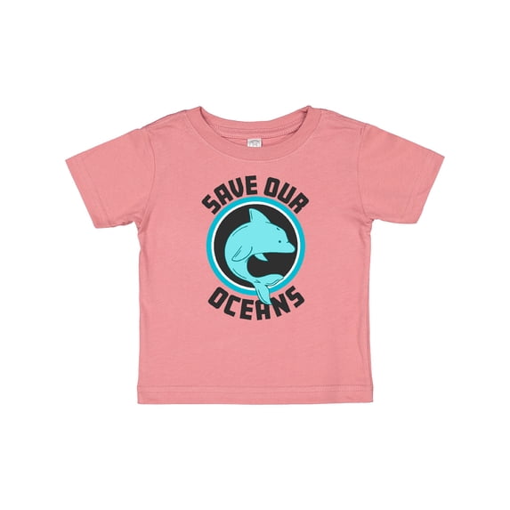 Inktastic Save our Oceans with Dolphin Boys or Girls Baby T-Shirt
