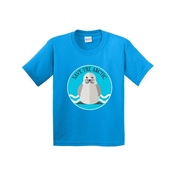 Inktastic Save the Arctic Cute Gray Seal Youth T-Shirt