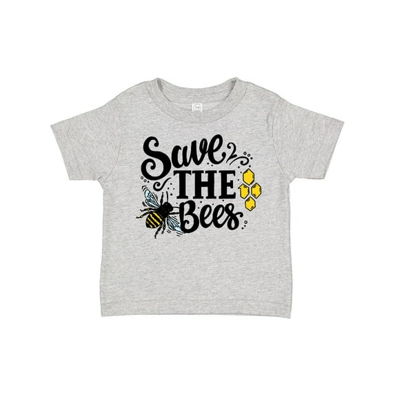 Inktastic Save the Bees with Bee Illustration with Color Boys or Girls Toddler T-Shirt