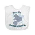 thumbnail image 1 of Inktastic Save the Chubby Mermaids with Cute Manatees Boys or Girls Baby Bib, 1 of 4