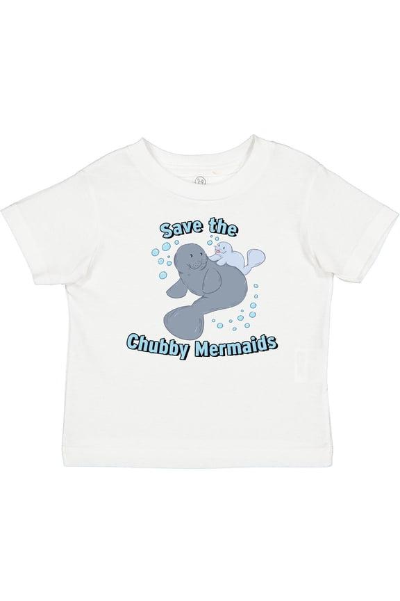 Save the Chubby Mermaids with Cute Manatees Boys or Girls Baby T-Shirt