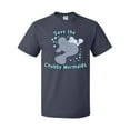 thumbnail image 1 of Inktastic Save the Chubby Mermaids with Cute Manatees T-Shirt, 1 of 5