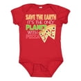 thumbnail image 1 of Inktastic Save the Earth. Its the Only Planet with Pizza. Boys or Girls Baby Bodysuit, 1 of 5