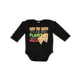 thumbnail image 1 of Inktastic Save the Earth. Its the Only Planet with Pizza. Boys or Girls Long Sleeve Baby Bodysuit, 1 of 5