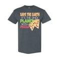 thumbnail image 1 of Inktastic Save the Earth. Its the Only Planet with Pizza. T-Shirt, 1 of 5
