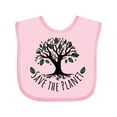 thumbnail image 1 of Inktastic Save the Planet Tree Design with Green Leaves Boys or Girls Baby Bib, 1 of 4