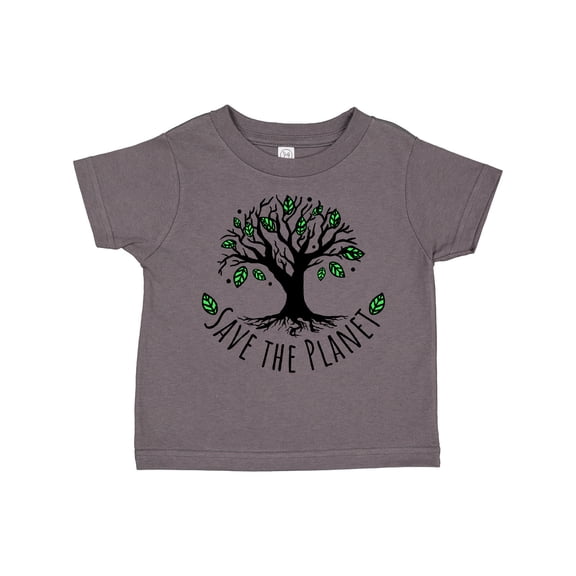 Inktastic Save the Planet Tree Design with Green Leaves Boys or Girls Toddler T-Shirt