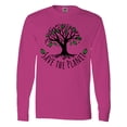 thumbnail image 1 of Inktastic Save the Planet Tree Design with Green Leaves Long Sleeve T-Shirt, 1 of 5
