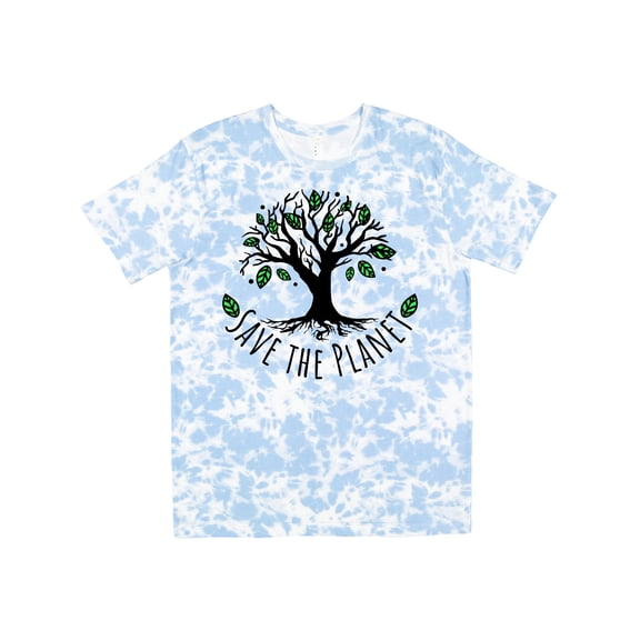 Inktastic Save the Planet Tree Design with Green Leaves T-Shirt