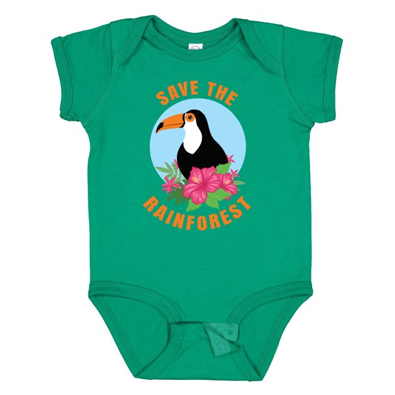 Inktastic Save the Rainforest Toucan Illustration Boys or Girls Baby Bodysuit