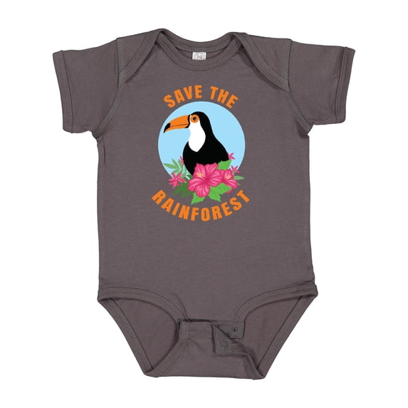 Inktastic Save the Rainforest Toucan Illustration Boys or Girls Baby Bodysuit
