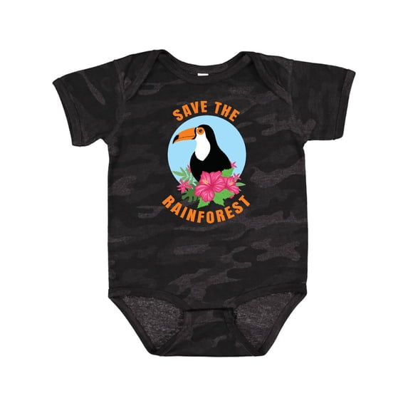 Inktastic Save the Rainforest Toucan Illustration Boys or Girls Baby Bodysuit