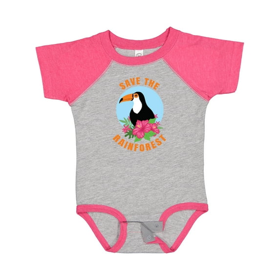 Inktastic Save the Rainforest Toucan Illustration Boys or Girls Baby Bodysuit