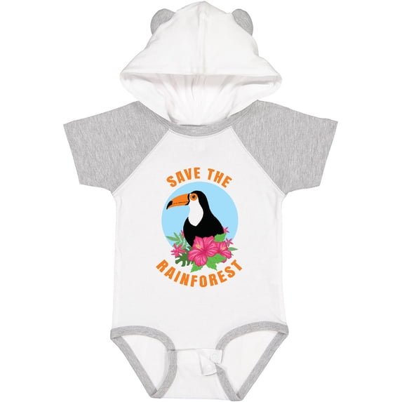 Inktastic Save the Rainforest Toucan Illustration Boys or Girls Baby Bodysuit