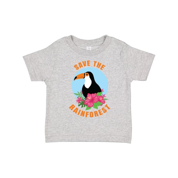 Inktastic Save the Rainforest Toucan Illustration Boys or Girls Toddler T-Shirt