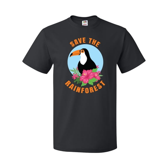 Inktastic Save the Rainforest Toucan Illustration T-Shirt