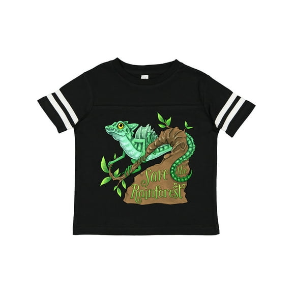 Inktastic Save the Rainforest with Basilisk Lizard on a Tree Boys or Girls Toddler T-Shirt