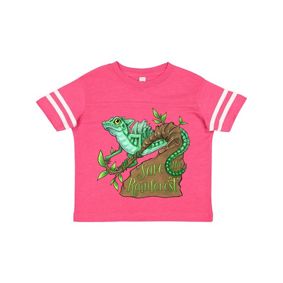 Inktastic Save the Rainforest with Basilisk Lizard on a Tree Boys or Girls Toddler T-Shirt