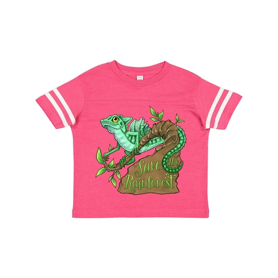 Inktastic Save the Rainforest with Basilisk Lizard on a Tree Boys or Girls Toddler T-Shirt