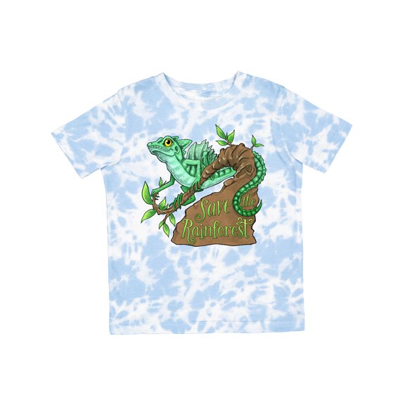 Inktastic Save the Rainforest with Basilisk Lizard on a Tree Boys or Girls Toddler T-Shirt