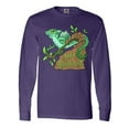 thumbnail image 1 of Inktastic Save the Rainforest with Basilisk Lizard on a Tree Long Sleeve T-Shirt, 1 of 5
