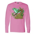 thumbnail image 1 of Inktastic Save the Rainforest with Basilisk Lizard on a Tree Long Sleeve T-Shirt, 1 of 5