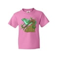 thumbnail image 1 of Inktastic Save the Rainforest with Basilisk Lizard on a Tree Youth T-Shirt, 1 of 5