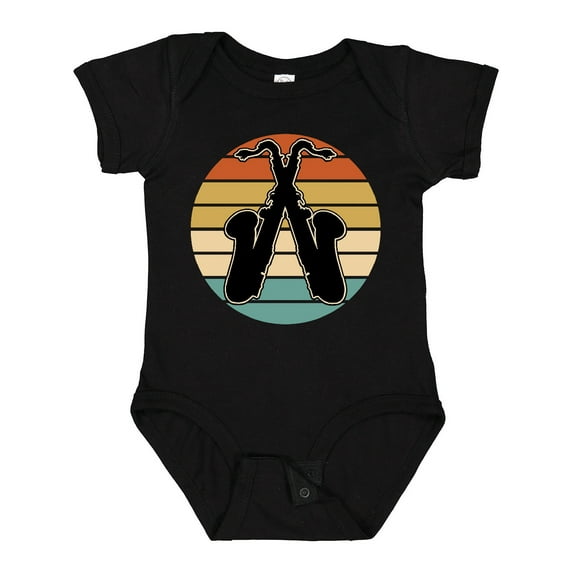 Inktastic Saxophone Music Vintage Band Boys or Girls Baby Bodysuit