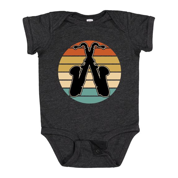 Inktastic Saxophone Music Vintage Band Boys or Girls Baby Bodysuit
