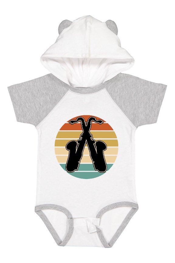 Saxophone Music Vintage Band Boys or Girls Baby Bodysuit