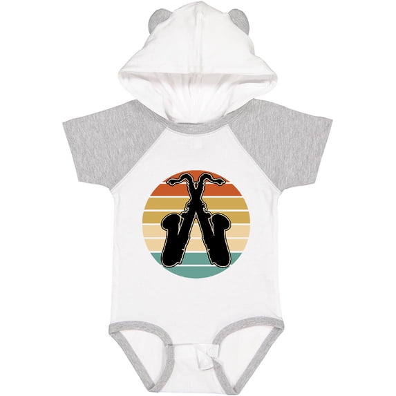 Inktastic Saxophone Music Vintage Band Boys or Girls Baby Bodysuit