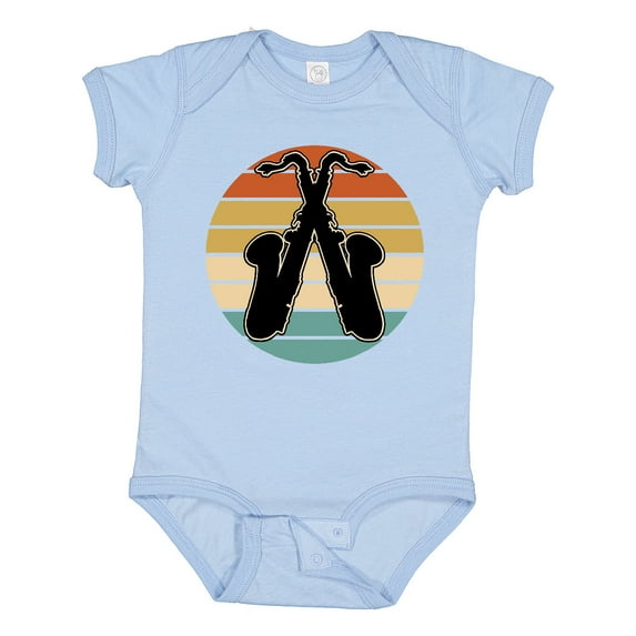 Inktastic Saxophone Music Vintage Band Boys or Girls Baby Bodysuit