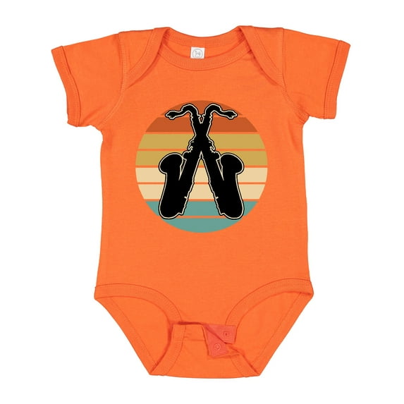 Inktastic Saxophone Music Vintage Band Boys or Girls Baby Bodysuit