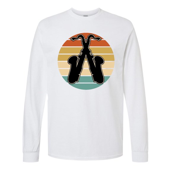 Inktastic Saxophone Music Vintage Band Long Sleeve T-Shirt