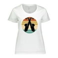 thumbnail image 1 of Inktastic Saxophone Music Vintage Band Women's Plus Size T-Shirt, 1 of 5