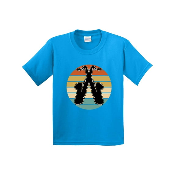 Inktastic Saxophone Music Vintage Band Youth T-Shirt