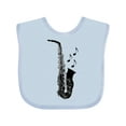 thumbnail image 1 of Inktastic Saxophone Musician Band Gift Idea Boys or Girls Baby Bib, 1 of 4