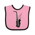 thumbnail image 1 of Inktastic Saxophone Musician Band Gift Idea Boys or Girls Baby Bib, 1 of 4