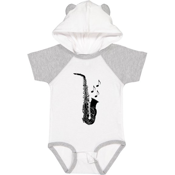 Inktastic Saxophone Musician Band Gift Idea Boys or Girls Baby Bodysuit