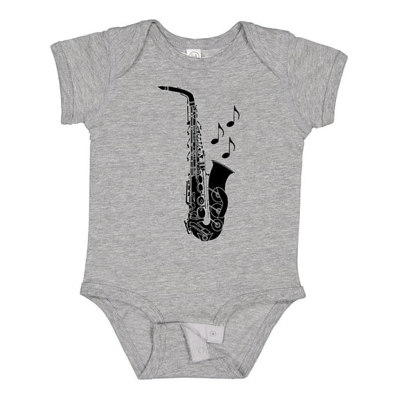 Inktastic Saxophone Musician Band Gift Idea Boys or Girls Baby Bodysuit