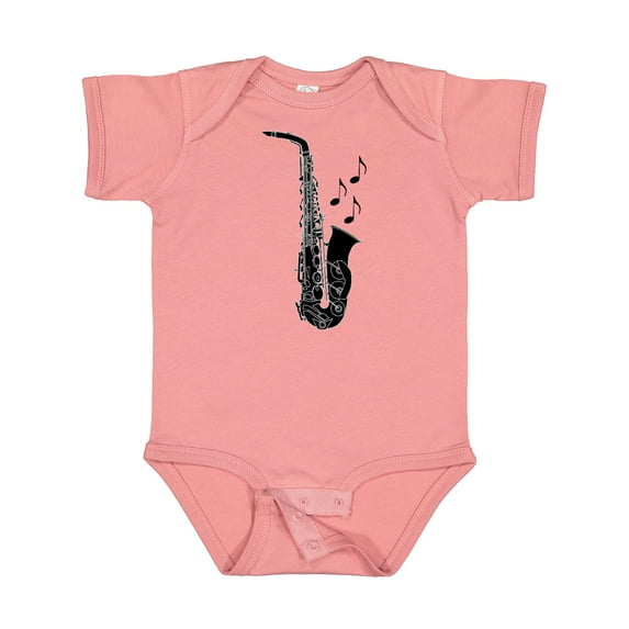 Inktastic Saxophone Musician Band Gift Idea Boys or Girls Baby Bodysuit