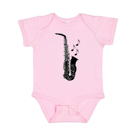 Inktastic Saxophone Musician Band Gift Idea Boys or Girls Baby Bodysuit
