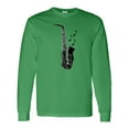 thumbnail image 1 of Inktastic Saxophone Musician Band Idea Long Sleeve T-Shirt, 1 of 5