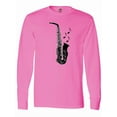 thumbnail image 1 of Inktastic Saxophone Musician Band Idea Long Sleeve T-Shirt, 1 of 5