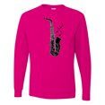 thumbnail image 1 of Inktastic Saxophone Musician Band Idea Long Sleeve T-Shirt, 1 of 5