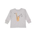 thumbnail image 1 of Inktastic Saxophone Player Music Gift Girls Long Sleeve Toddler T-Shirt, 1 of 5